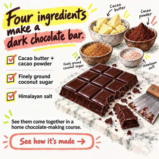 Example ad 16 from one brief for Bloom's chocolate course