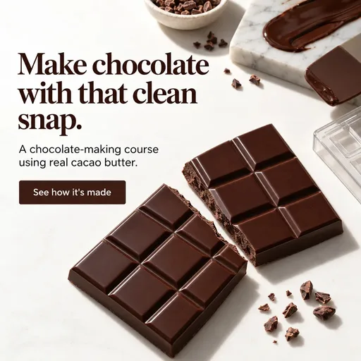 Example ad 19 from one brief for Bloom's chocolate course